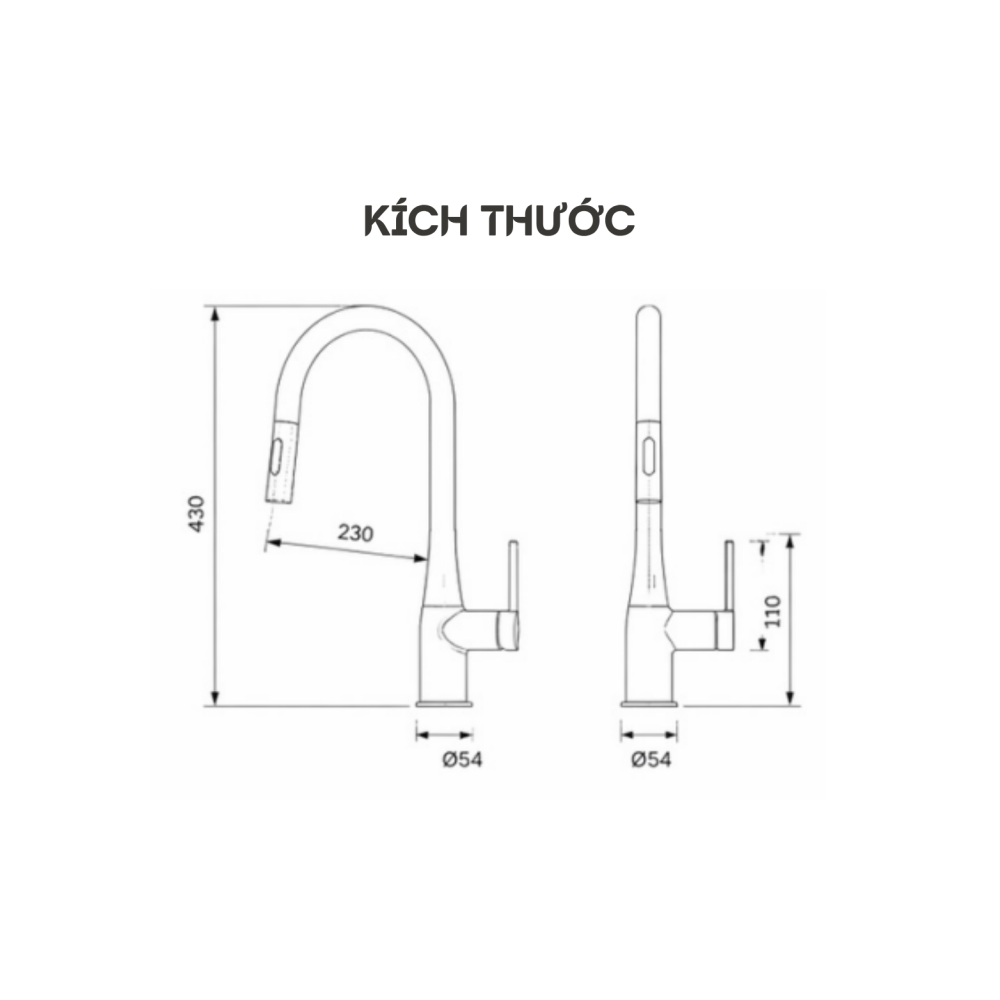 Alternative view of VÒI RỬA BÁT DÂY RÚT KEEPER KANSO - 688C