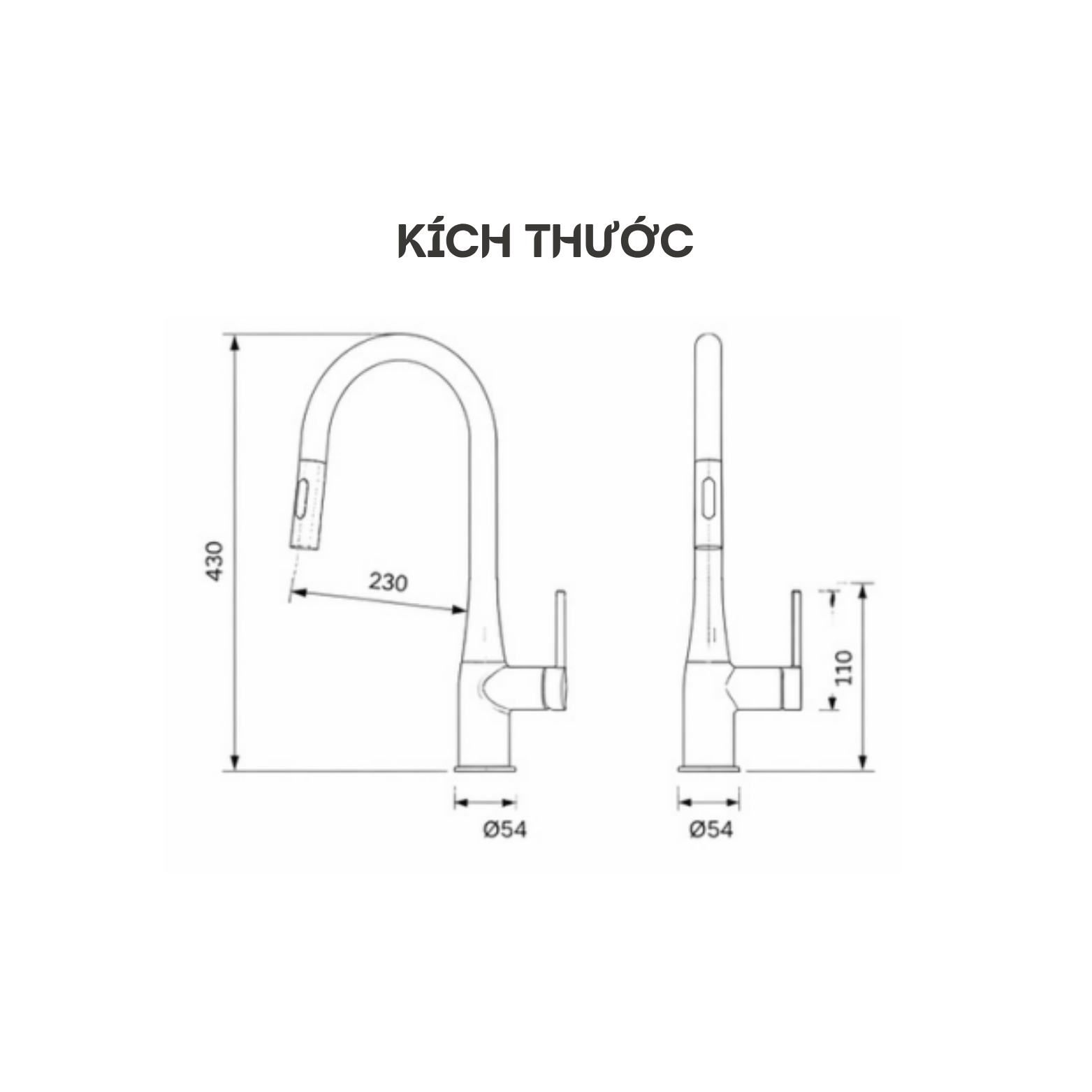 VÒI RỬA BÁT DÂY RÚT KEEPER KANSO - 688C - Ảnh 2