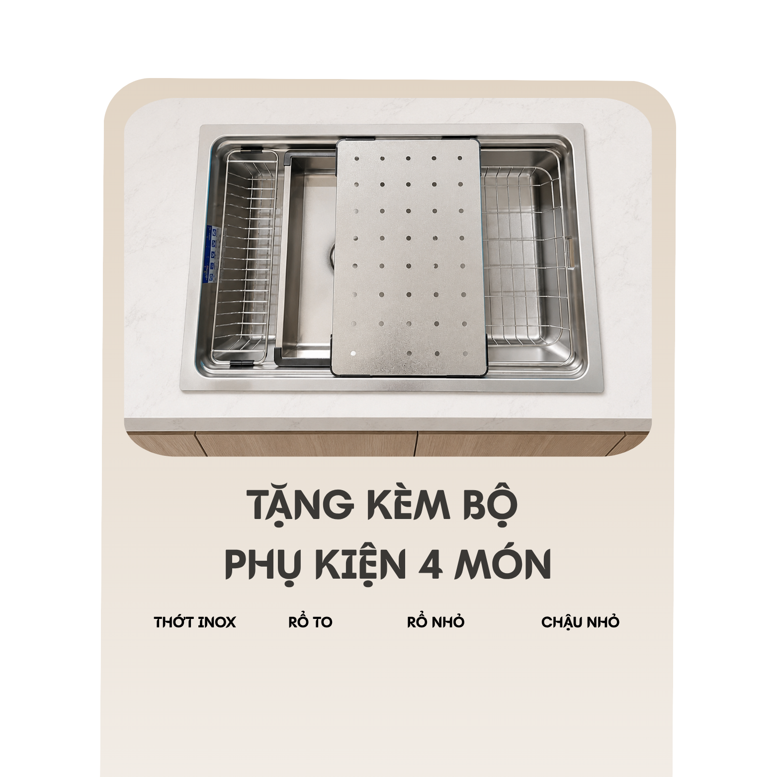 CHẬU RỬA BÁT 1 HỐ KEEPER KP - 1H75NL - Ảnh 6