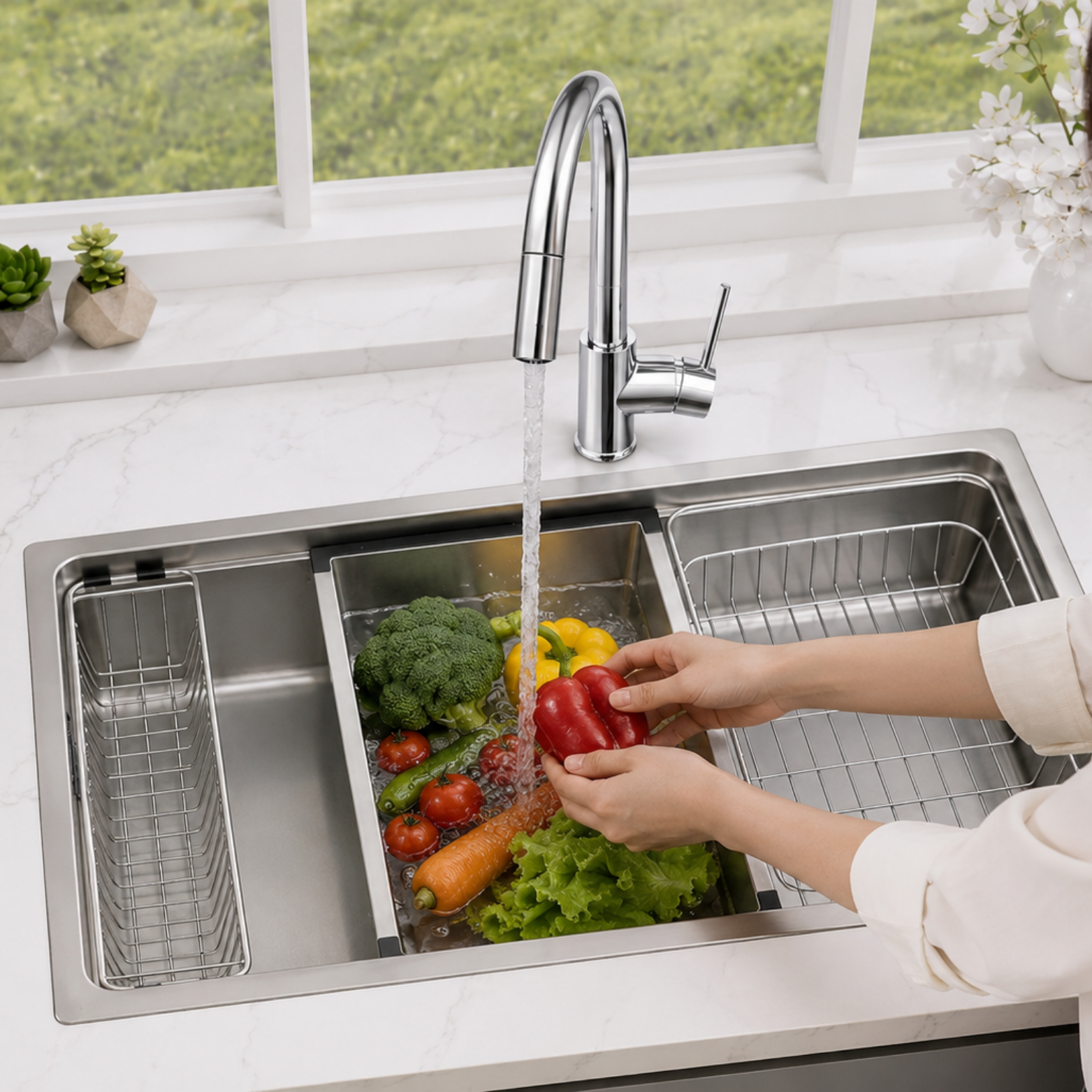 CHẬU RỬA BÁT 1 HỐ KEEPER KP - 1H75NL - Ảnh 8