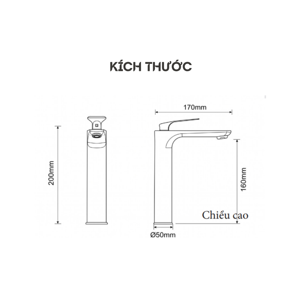 Alternative view of VÒI LAVABO NÓNG LẠNH KEEPER KP - V622A