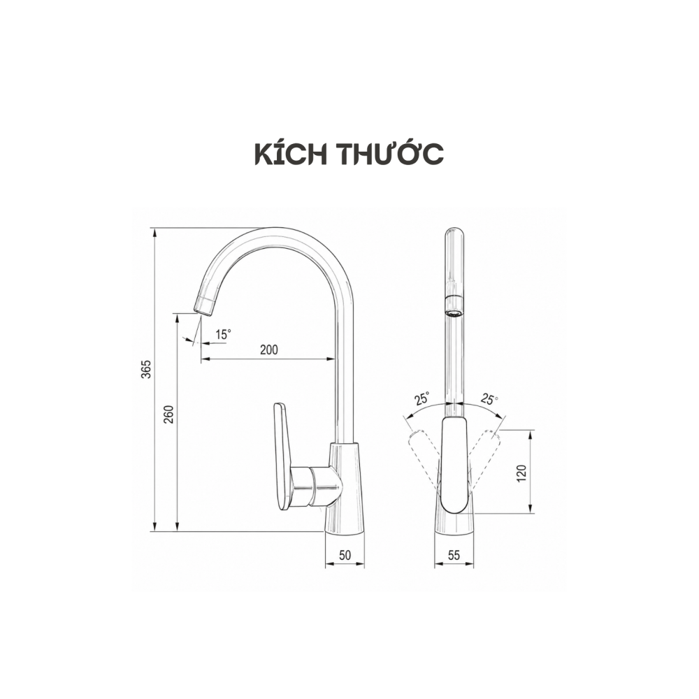 Alternative view of VÒI RỬA BÁT CỐ ĐỊNH KEEPER KP - FIXED 501C