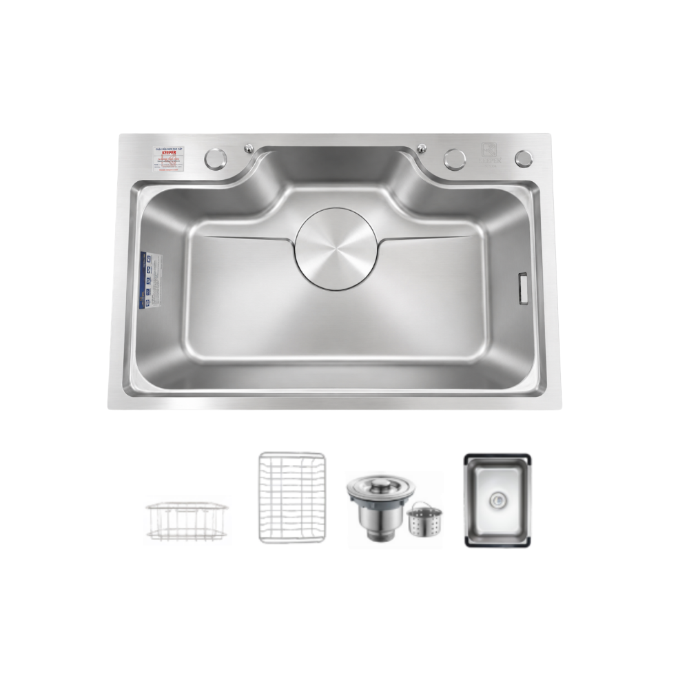 Alternative view of CHẬU RỬA BÁT 1 HỐ KEEPER KP - DELUX 7546SU