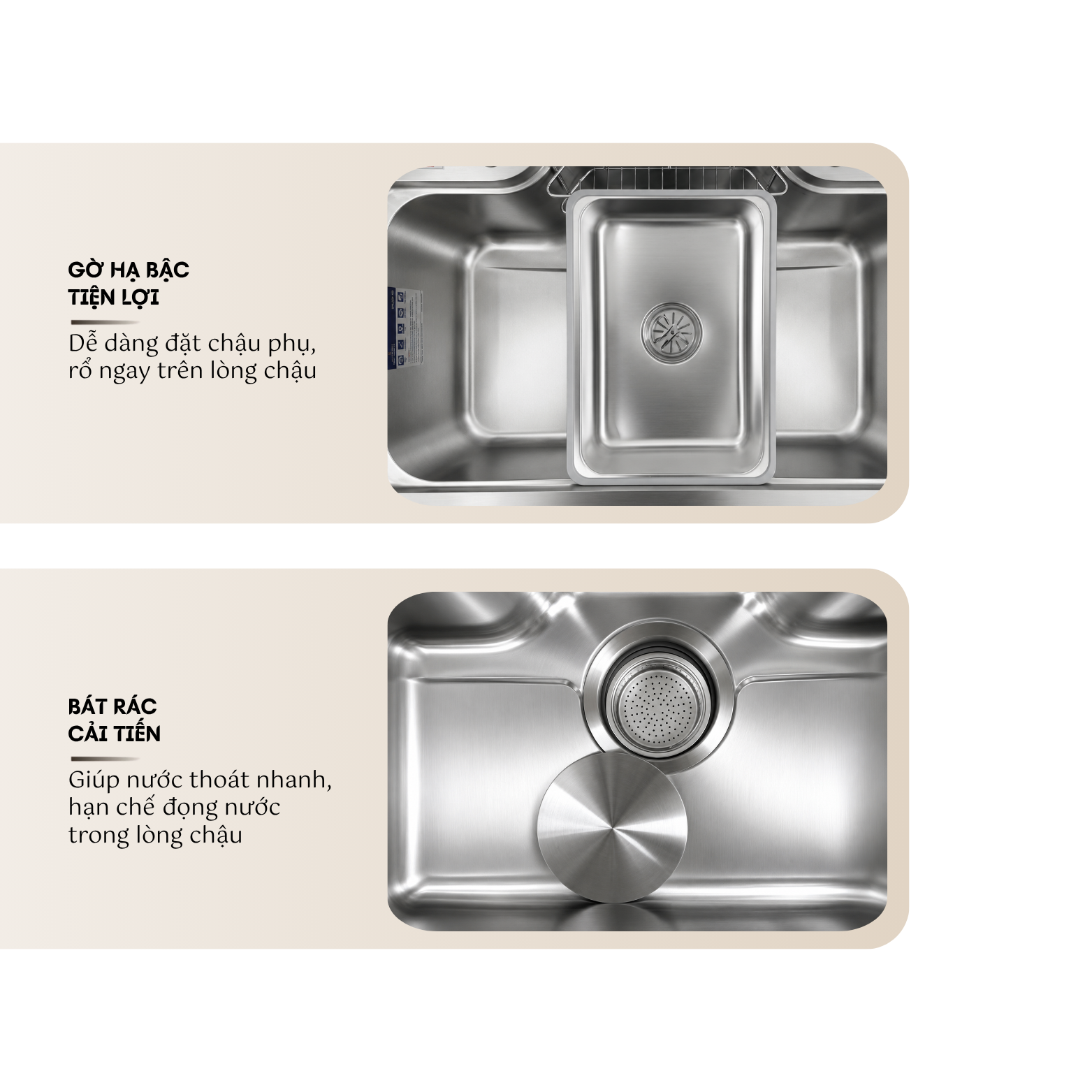 CHẬU RỬA BÁT 1 HỐ KEEPER KP - DELUX 7546SU - Ảnh 4