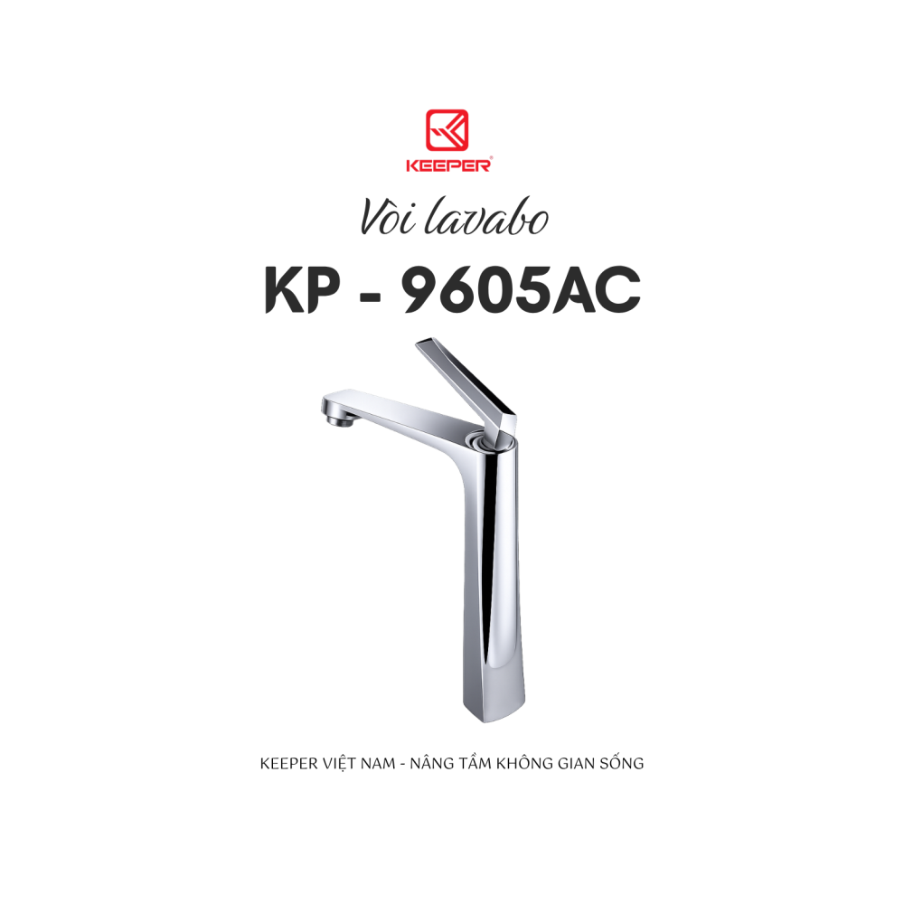 VÒI LAVABO NÓNG LẠNH KEEPER KP - 9605AC