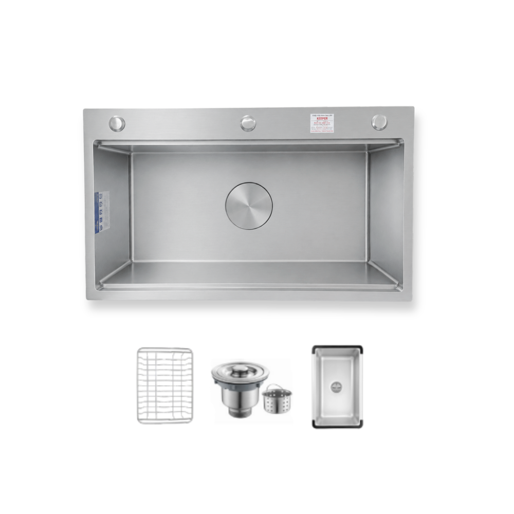 Alternative view of CHẬU RỬA BÁT 1 HỐ KEEPER KP - DELUX 7846FS