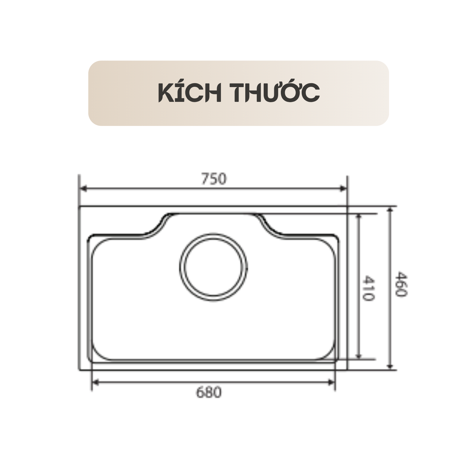 CHẬU RỬA BÁT 1 HỐ KEEPER KP - DELUX 7546BL - Ảnh 5