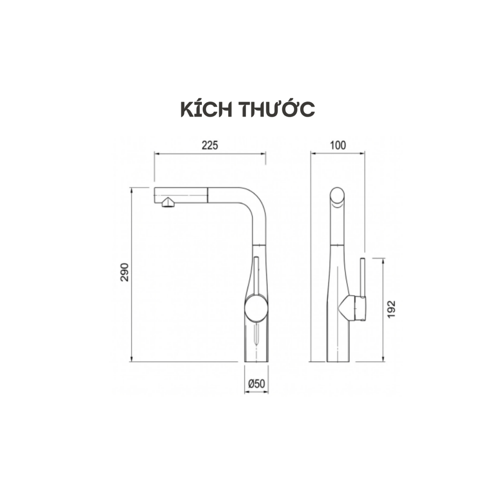 Alternative view of VÒI RỬA BÁT DÂY RÚT KEEPER KANSO - 688N