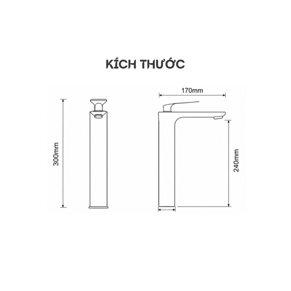 Alternative view of VÒI LAVABO NÓNG LẠNH KEEPER KP - 9605AC