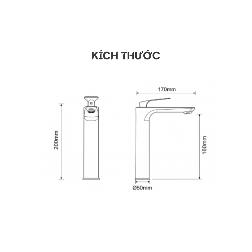Alternative view of VÒI LAVABO NÓNG LẠNH KEEPER KP - V4005A
