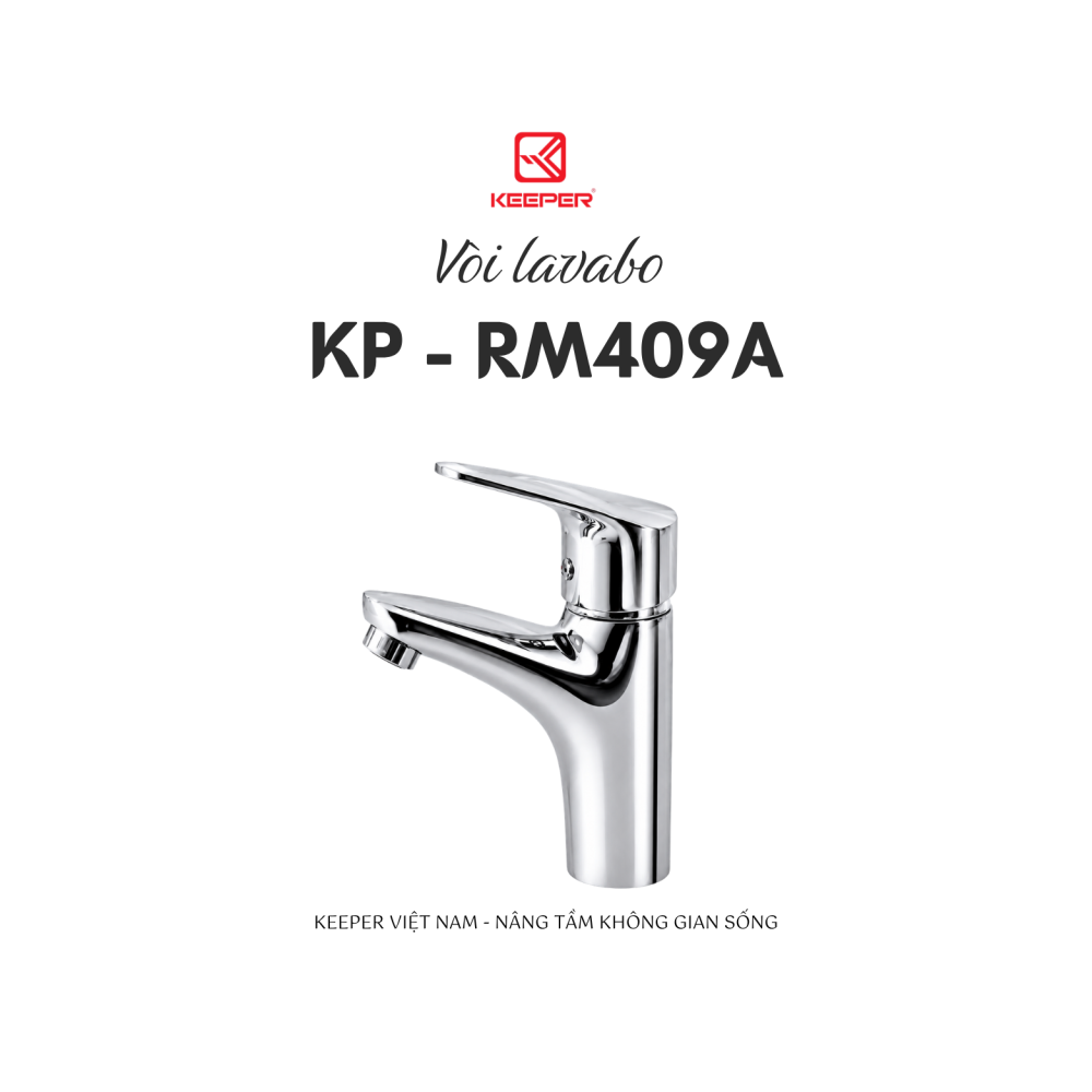 VÒI LAVABO NÓNG LẠNH KEEPER KP - RM409A